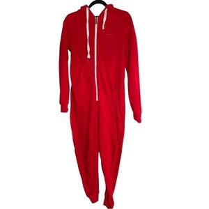 Red Comfy Onesie Track Suit
